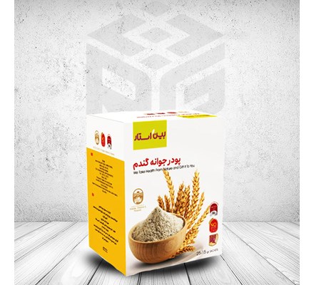 پودر جوانه گندم بین استار بسته 25 عددی